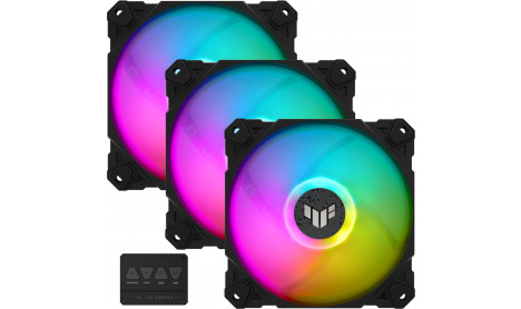 ASUS TUF PREMIUM FAN TF120 ARGB - TRIPLE KIT BLACK