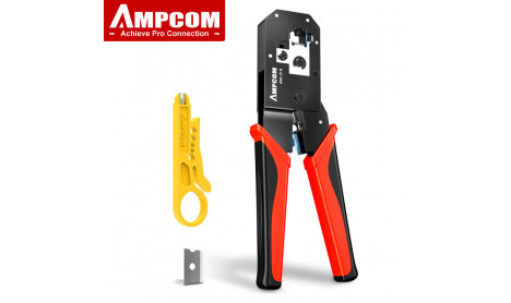 AMPCOM RJ45 CRIMPING TOOL ETHERNET NETWORK LAN CABLE