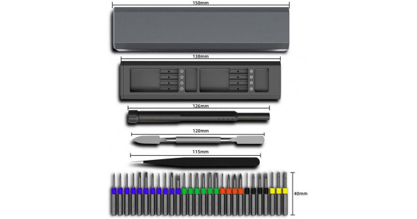 PREMIUM SCREWDRIVER 30-IN-1 COMPACT SET (PUSH EJECT)