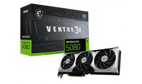 MSI GEFORCE RTX 5080 16GB GDDR7 VENTUS X3 OC PLUS