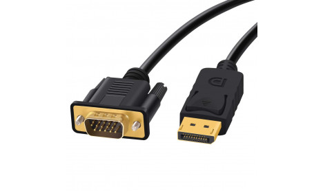 DISPLAY PORT TO VGA CABLE 1080P - 2M