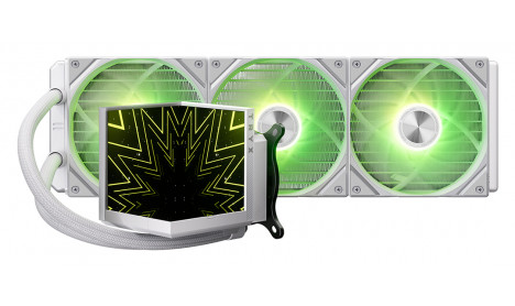 TRYX STAGE 360 360MM 4.0" DUAL SCREEN IPS ARGB - WHITE