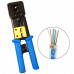NETWORK CRIMPER TOOLS RJ45 BLUE PASS THROUGH