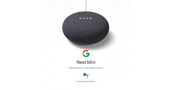 Google Nest Mini - Smart Speaker (2nd Gen) CHARCOAL