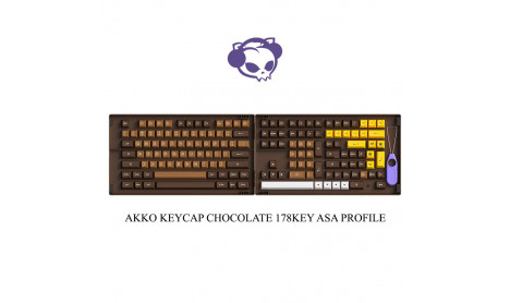 AKKO KEYCAP CHOCOLATE 178KEY ASA PROFILE