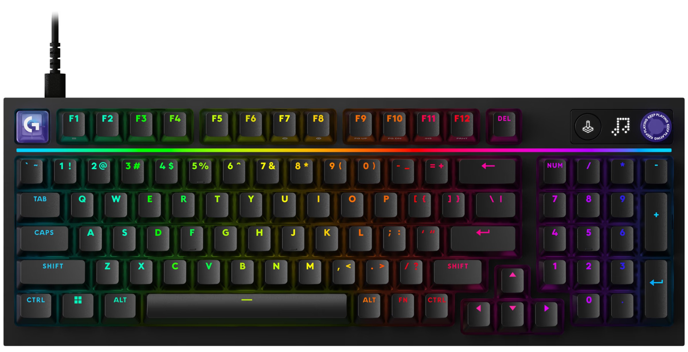 LOGITECH G316 X 98 98% WIRED GAMING KEYBOARD - BLACK