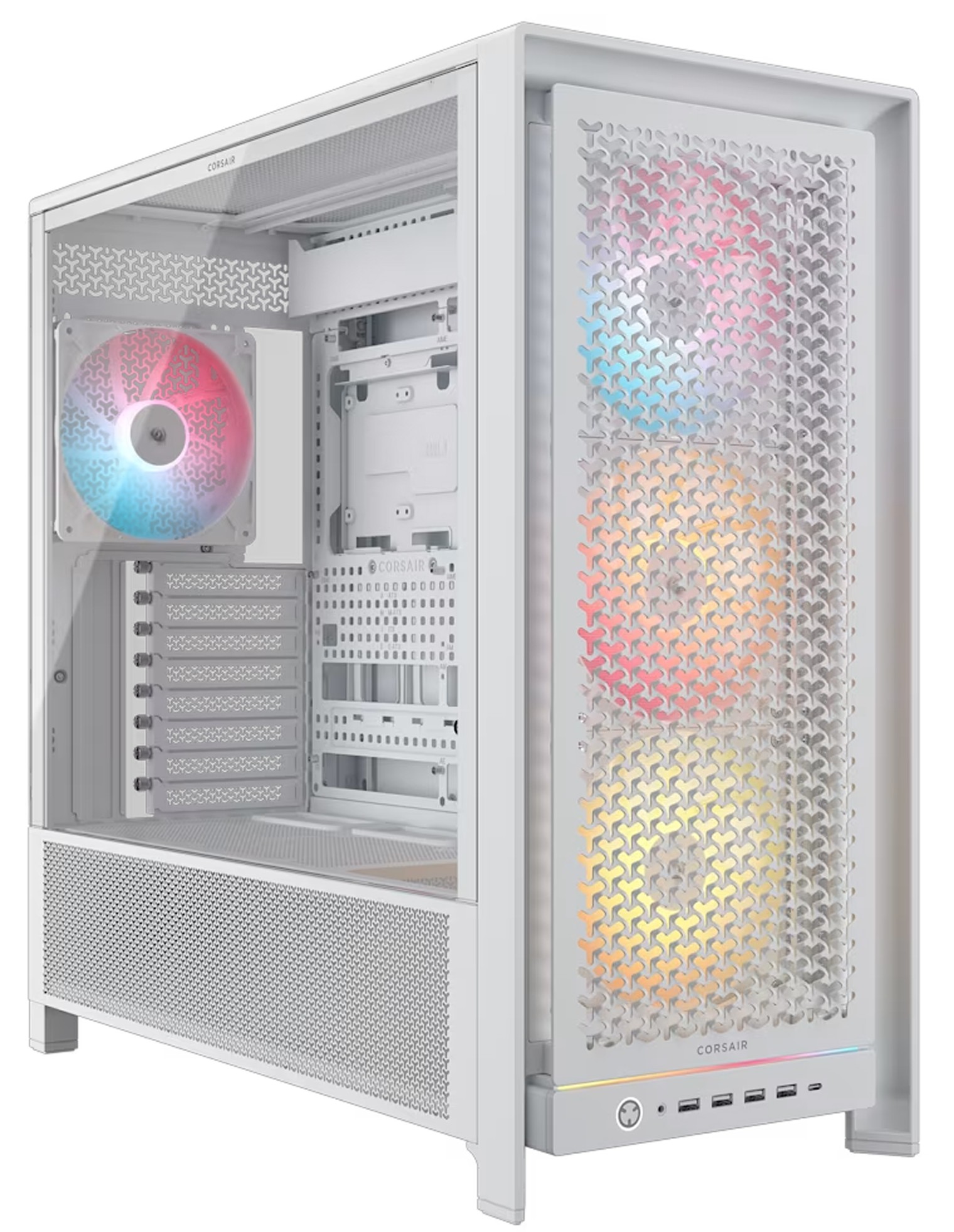 Corsair FRAME 5000D RS Modulare – Case PC Mid-Tower Bianco Con 4 Ventole RS, Flusso D’Aria Elevato, Supporto Radiatori 420mm E InfiniRail - 3