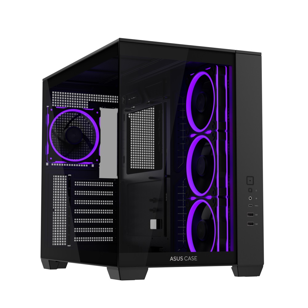 ASUS A32 PLUS TG ARGB MID-TOWER ATX CASE - BLACK