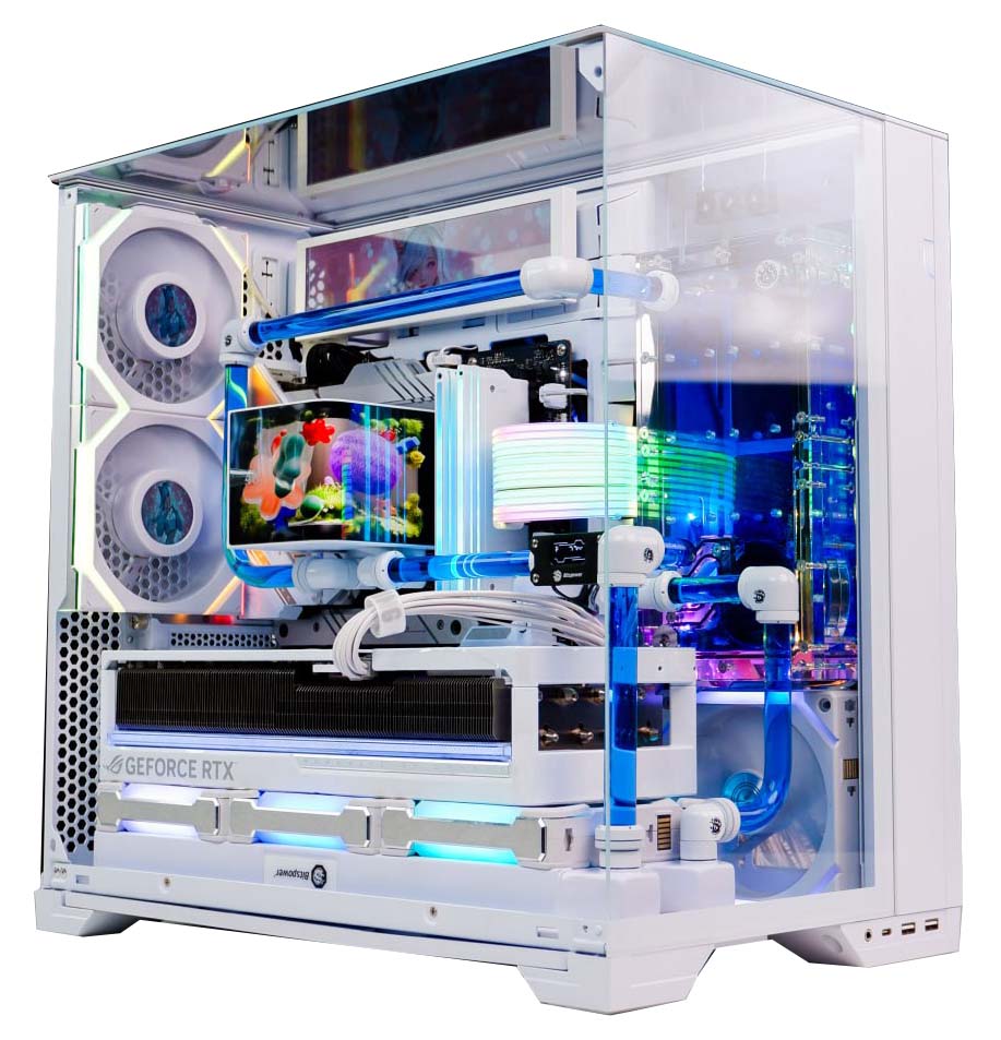 Lian Li View LIAN LI O11 VISION COMPACT STEEL TEMPERD GLASS - WHITE