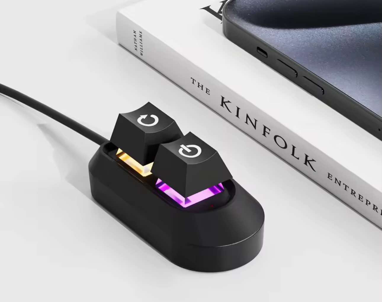 MECHANICAL KEY SWITCH ON/OFF POWER, RESTART BUTTON