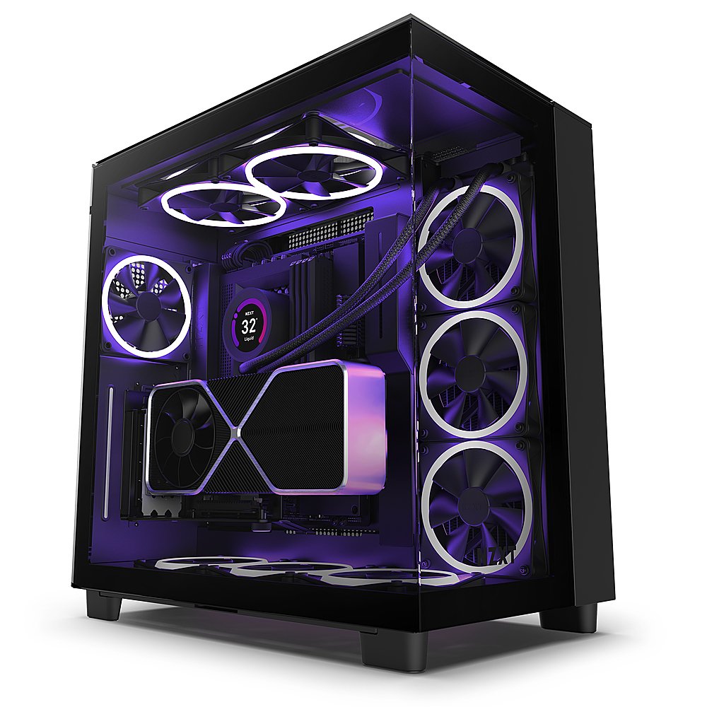 Nzxt - H9 Elite Atx Premium Dual-chamber Mid-tower - Black