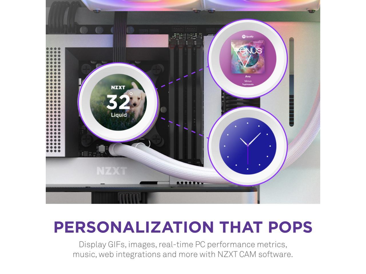 Cooling NZXT KRAKEN Elite RGB 360 White 簡易水冷CPUクーラー System 