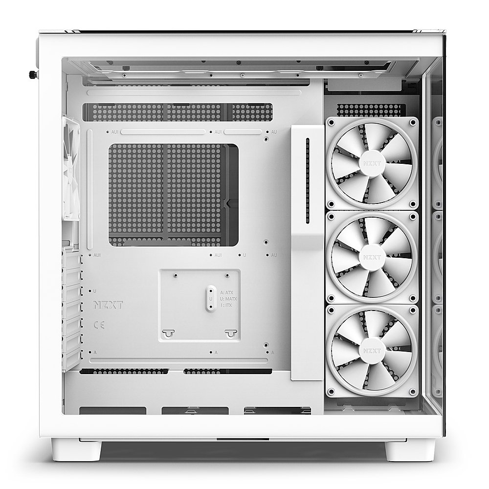 NZXT H9 ELITE ATX PREMIUM DUAL-CHAMBER MID-TOWER - WHITE