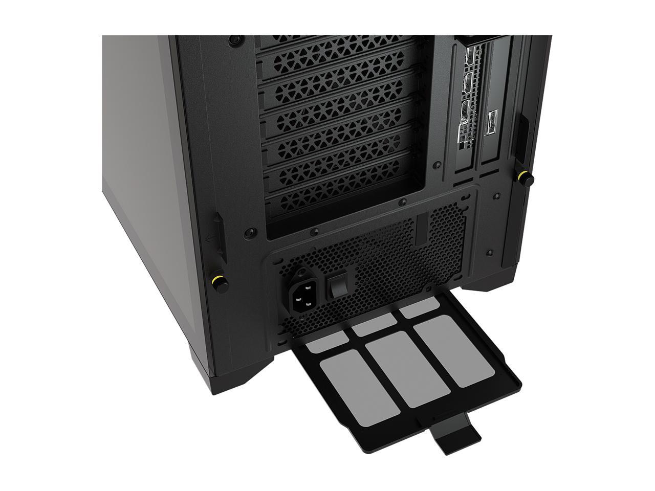 Corsair iCUE 4000X Computer Case Midi Tower Black Tempered Glass Steel  Plastic 4 x Bay 0 ATX Motherboard Supported 6 x Fans Supported 2 x Internal  3.5 Bay 2 x Internal 2.5 Bay 9x Slots - Office Depot