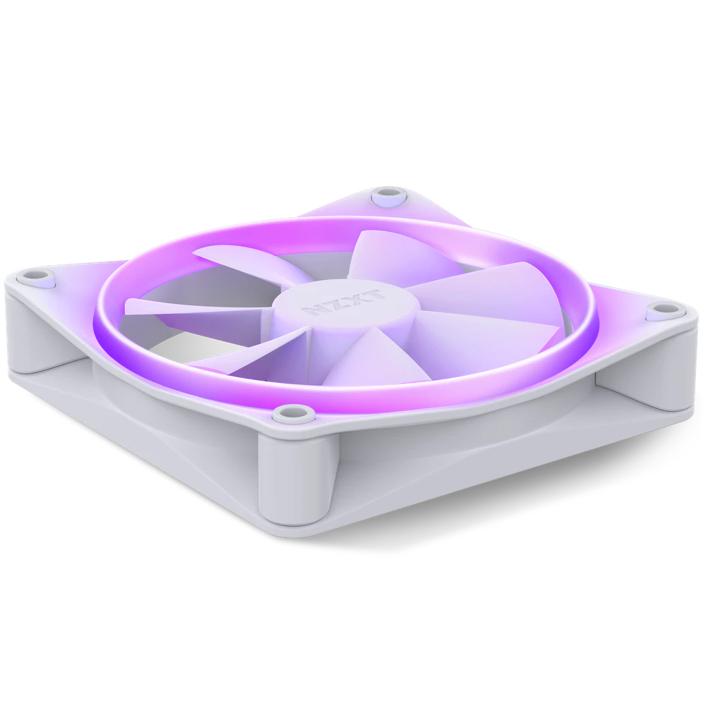 NZXT F120 120MM RGB FAN MATTE WHITE - SINGLE