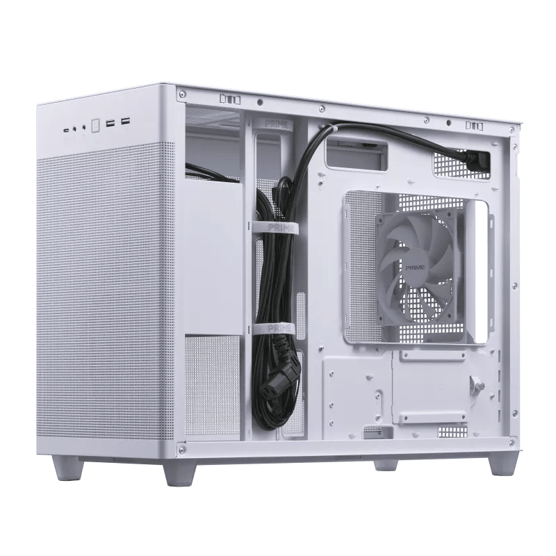 ASUS PRIME AP201 M-ATX CASE - WHITE EDITION